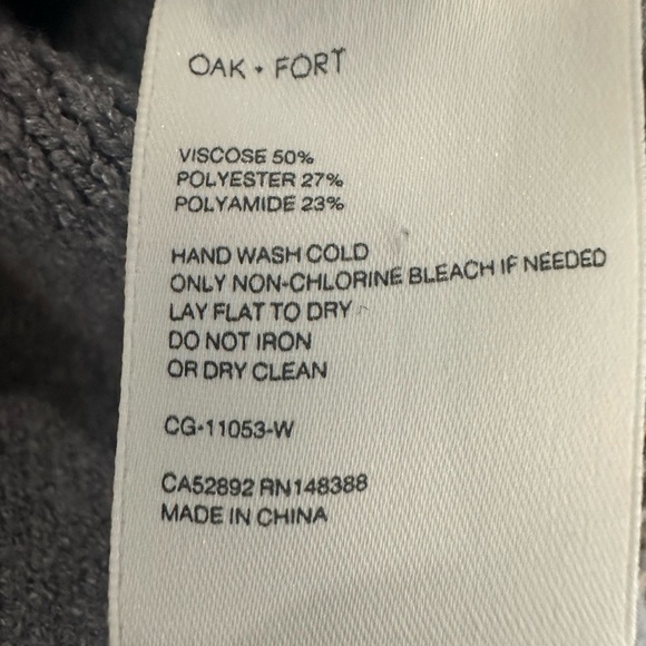 Grey cardigan with cream trim - Picture 4 of 4